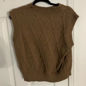 Knit sweater vest!